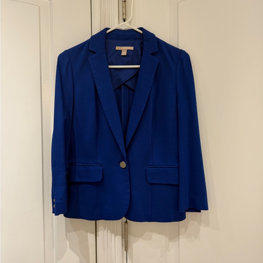 Banana Republic Blue Blazer Tailored Suit Jacket